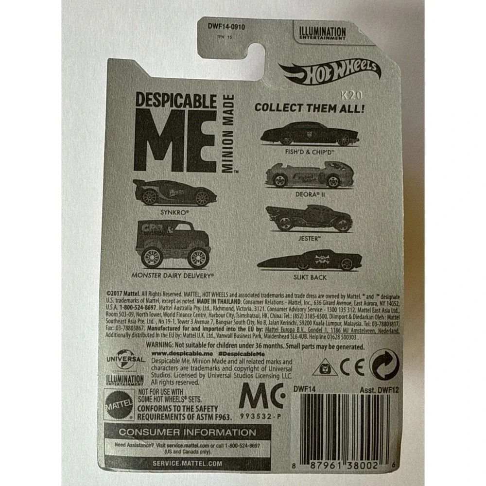 Hot Wheels 2017 Despicable Me Complete Set Factory‎ Sealed
